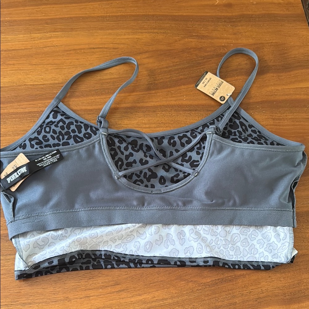 New Victoria's Secret Gray and Black Sports Bra - Picture 4 of 4